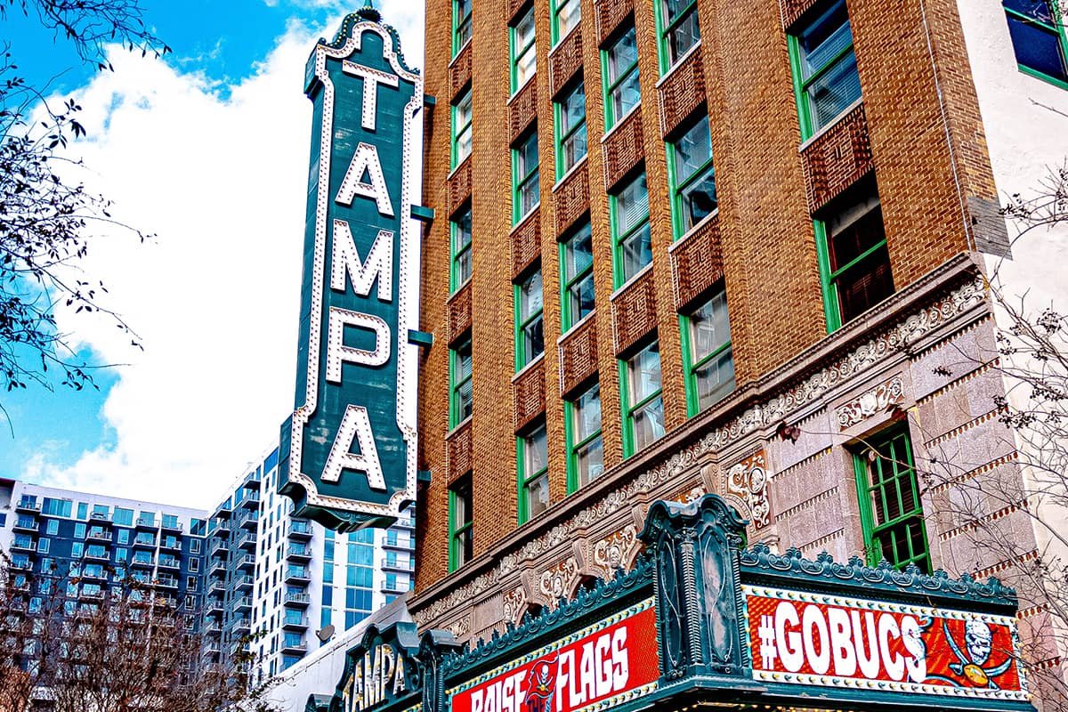 Building in Tampa with Go Bucks under it